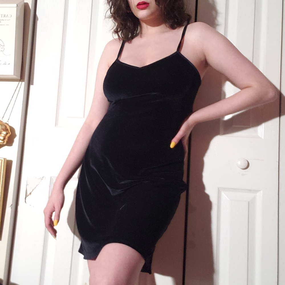 Velvet Slip Dress